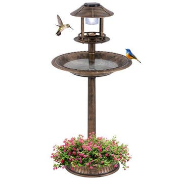 2dekans | Coast Vogelbad - Solarverlichting - Bloempot -, Ophalen of Verzenden, Nieuw