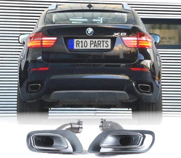 EMBOUTS DÉCHAPPEMENT BMW X6 E71 LOOK M, Verzenden