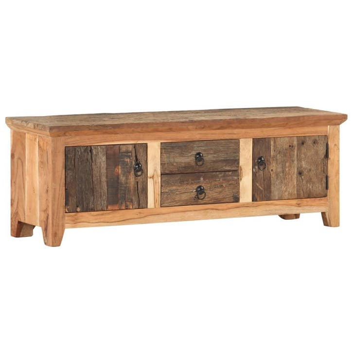 vidaXL Tv-meubel 120x30x40 cm massief acaciahout en, Huis en Inrichting, Kasten |Televisiemeubels, Nieuw, Verzenden