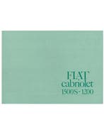 1961 FIAT 1200 | 1500S CABRIOLET BROCHURE ENGELS, Ophalen of Verzenden, Nieuw