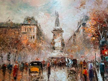 Christof Vevers (1962) - Paris sous la pluie