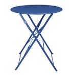 Inklapbare Tafel | PERTH | Staal | Marineblauw |, Verzenden, Nieuw in verpakking