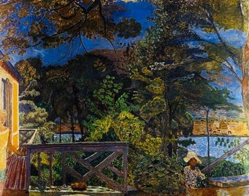 Pierre Bonnard - “The Terrace of Vernon, 1928”. - 90 x 70