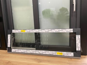Schüco Premium kwaliteit vaste ramen met hoogrendementsglas, 75 tot 150 cm, Kunststof, Raamkozijn, Nieuw
