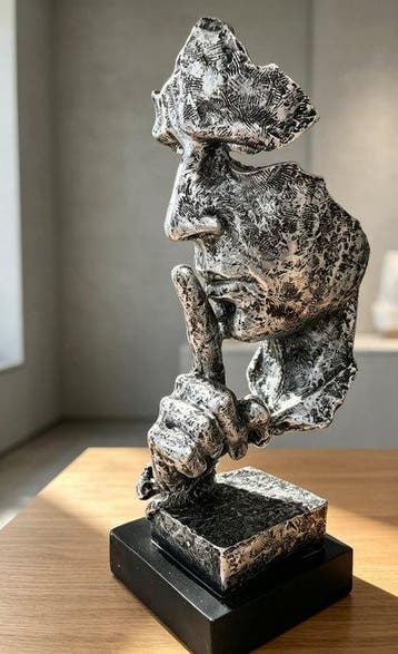 Sculpture, Silence - 34 cm - Résine