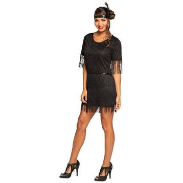 Charleston Jurk Dames Zwart, Kleding | Dames, Verzenden, Nieuw