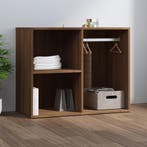 vidaXL Kledingkast 80x40x65 cm bewerkt hout bruin eikenkleur, Verzenden, Nieuw