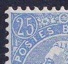België 1893 - Leopold II - fijne baard - 25c Blauw -