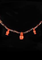 Oude Egypte, Nieuwe rijk Hardstone Ketting met jaspis