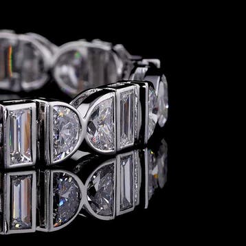 Armband - 14 karaat Witgoud - 19.29ct. tw. Diamant, Nieuw