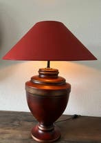 Lampe de table - Lampe cruche couleur terracotta avec or -