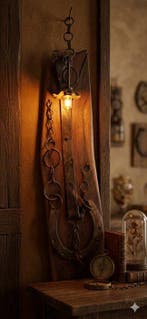 Unico esemplare - Wandlamp - vakantiehuisje - Smeedijzer,