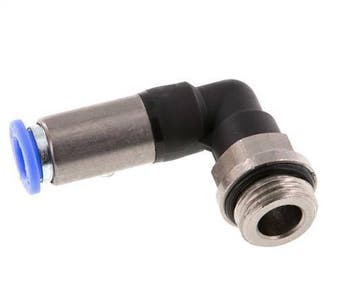 Raccord enfichable 8mm & G3/8 mâle coude autobloquant, Verzenden