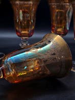 Drinkservies voor 6 (6) - Muranoglas, 24 kt goud
