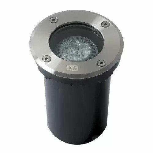 Grondspots Grondspot LED Ø11 incl. GU10 Rond RVS, Tuin en Terras, Buitenverlichting, Verzenden