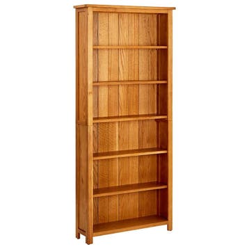 vidaXL Boekenkast met 6 schappen 80x22,5x180 cm massief, Huis en Inrichting, Kasten | Boekenkasten, Verzenden, Nieuw
