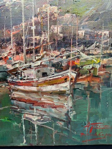 Antonio Gravina (1934-2011) - Porticciolo di Capri