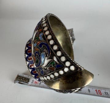 Schotel - .875 (84 Zolotniki) zilver - Zilver, 875/1000, Antiek en Kunst