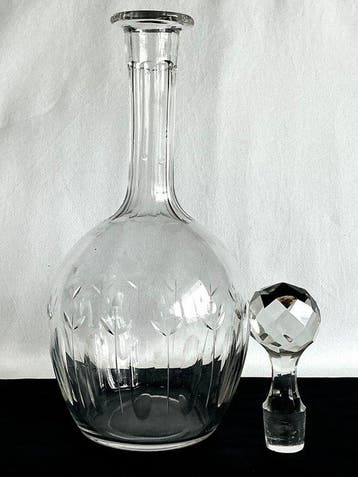 Geslepen kristallen Art Deco - Décanteur - Cristal