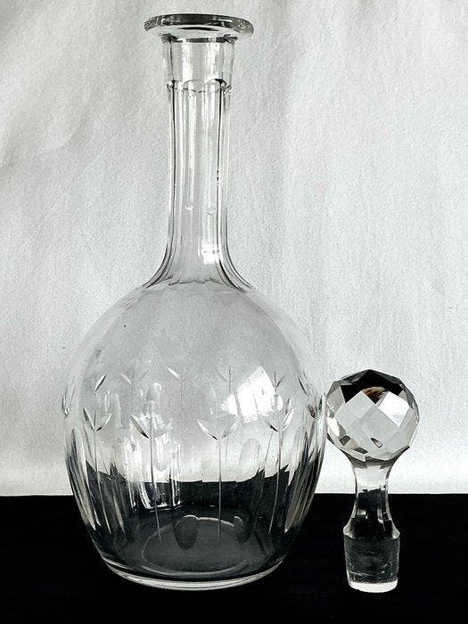 Geslepen kristallen Art Deco - Décanteur - Cristal, Antiek en Kunst, Antiek | Glaswerk en Kristal
