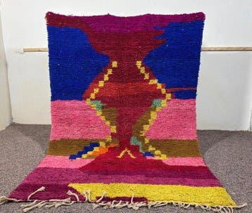 Tapis - 2.84 m - 1.96 m - Magnifique tapis berbère, Maison & Meubles