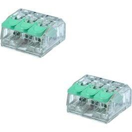 Lasklem Slim Set 2 Stuks - 3 Polig met Klemmetjes voor LED T, Doe-het-zelf en Bouw, Verzenden, Nieuw