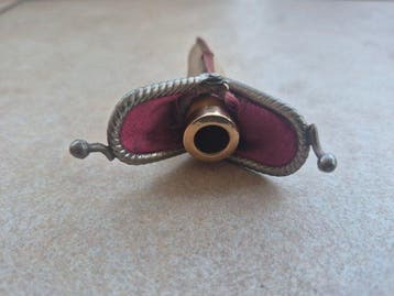 Zonder minimumprijs - Sigarettenhouder - 18 kt goud - Amber, Nieuw