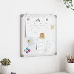 vidaXL Whiteboard magnetisch 40x40x1,7 cm aluminium, Zakelijke goederen, Verzenden