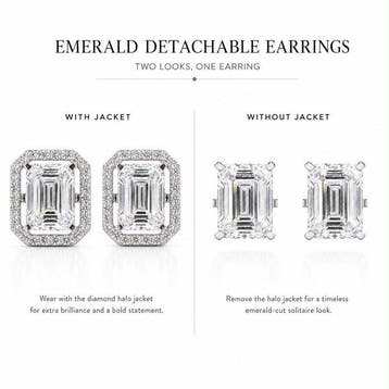 Oorstekers - 18 karaat Witgoud - 5.70ct. tw. Diamant