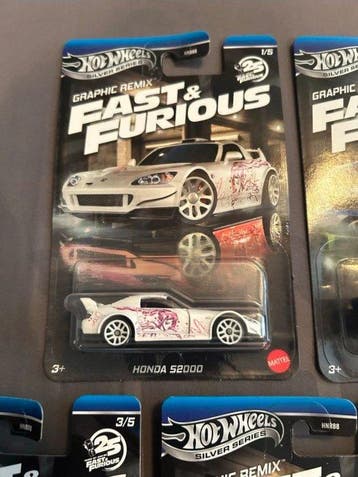Hot Wheels, Mattel 1:64 - Modelauto (5) - *No Reserve* Hot