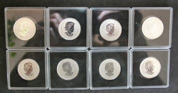 Canada. 5 Dollars 2020 - 2021 (8 coins)