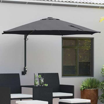 vidaXL Tuinparasol 248 x 248 x 148 cm Polyester en Staal, Tuin en Terras, Verzenden, Nieuw