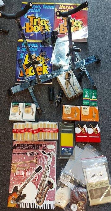 Vandoren, Rico - veel accessoires en rieten voor - -