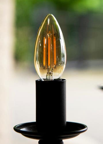 Bailey Led Filament Kaars E14 4W 2200K Goud Dimbaar - 143054, Verzenden, Nieuw