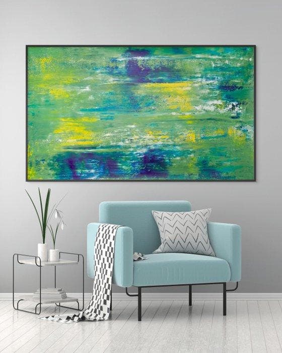 Sandra Glaser - The Breath Of The Lake - XXL, Antiek en Kunst, Kunst | Schilderijen | Modern
