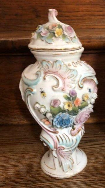 porcelaine de Sitzendorf de Dresde - Vaas (2) - Porselein