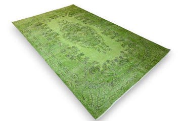 Groene vintage - Vloerkleed - 295 cm - 180 cm - met