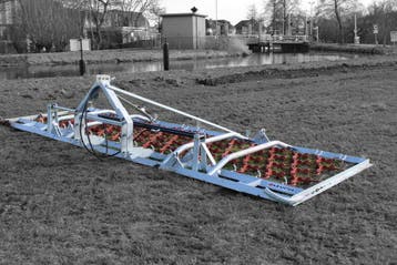 Kraffter Weidesleep 4-rijen 4m - 8m Hydraulisch opklapbaar