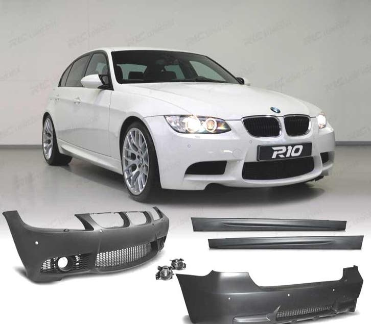 Kit Carrosserie Look M3 Pour Bmw E90 08-12 Pdc + Lave Phares, Auto-onderdelen, Carrosserie, Verzenden