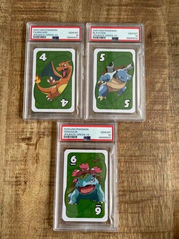 Pokémon - 3 Graded card - Charizard, Blastoise, Venusaur -, Hobby en Vrije tijd, Verzamelkaartspellen | Pokémon, Nieuw