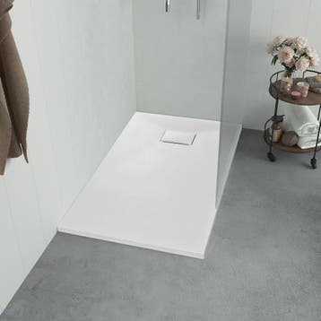 vidaXL Douchebak 80x80 cm SMC wit, Verzenden, Nieuw