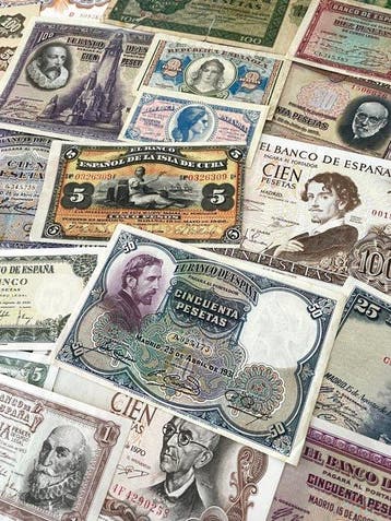 Spanje. - 31 banknotes / coupons - various dates (Zonder