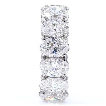 Bague Platine - 9.79ct. tw. Diamant (Cultivé en laboratoire)