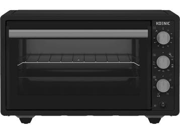 Koenic -  Mini Oven  - Zwart, Verzenden, Hete lucht, 60 cm of meer, Nieuw