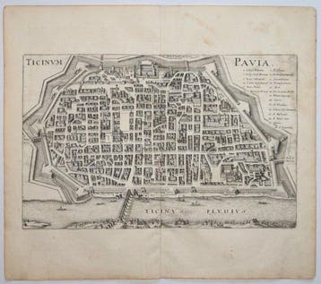 Italië - Pavia; Merian - Ticinvm Pavia - 1681-1700, Nieuw