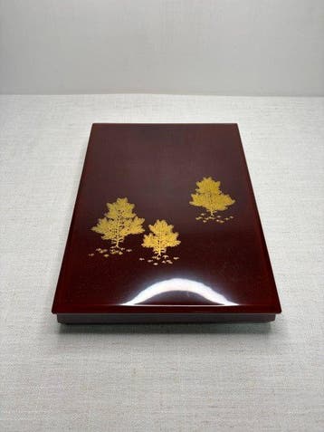 Japanse Lak Fubako Documentendoos – Goud Maki-e