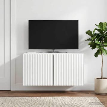 vidaXL Wandmontage TV-kast 59,5 x 31 x 30 cm Hoogglans Wit, Verzenden, Nieuw