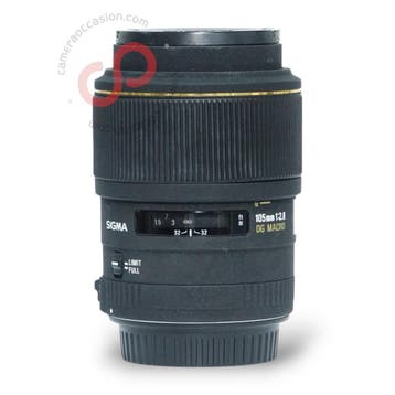 Sigma 105mm 1:2.8 EX DG Macro (Nikon AF-D) nr. 3579, Ophalen of Verzenden, Zo goed als nieuw