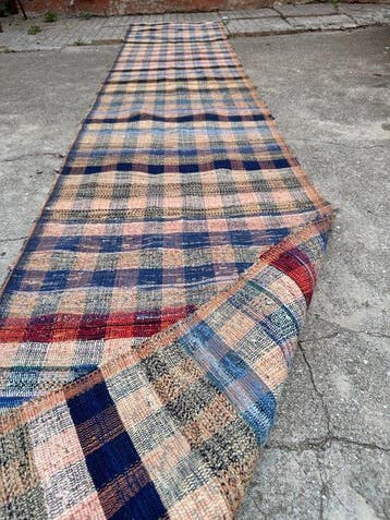 Kelim - 60 cm - 321 cm - Katoenen Kilim-loper – 321, Huis en Inrichting, Nieuw