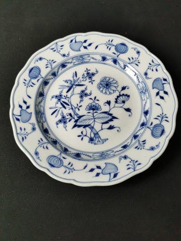 Meissen - Cipolla blu - Piatti da cena - D.25cm - 1.Wahl -